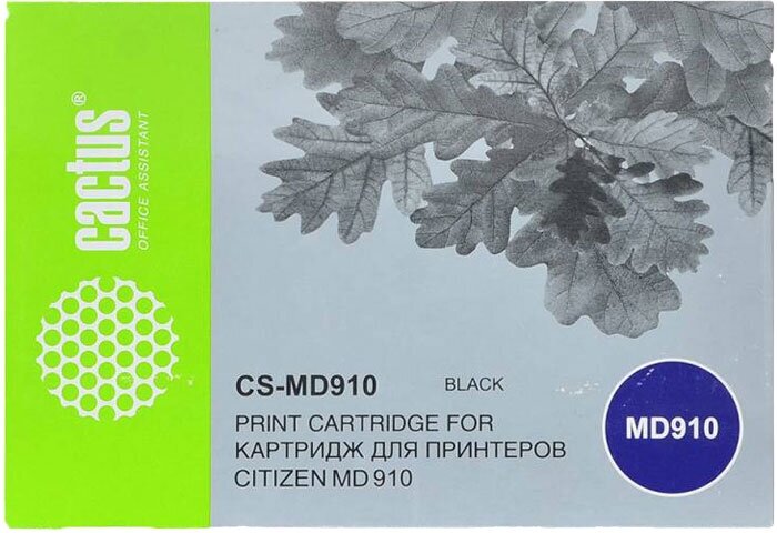 Картридж Cactus CS-MD910 для Citizen MD-910 / CBM910 / MD911 / IDP3110, 200000 зн, черный