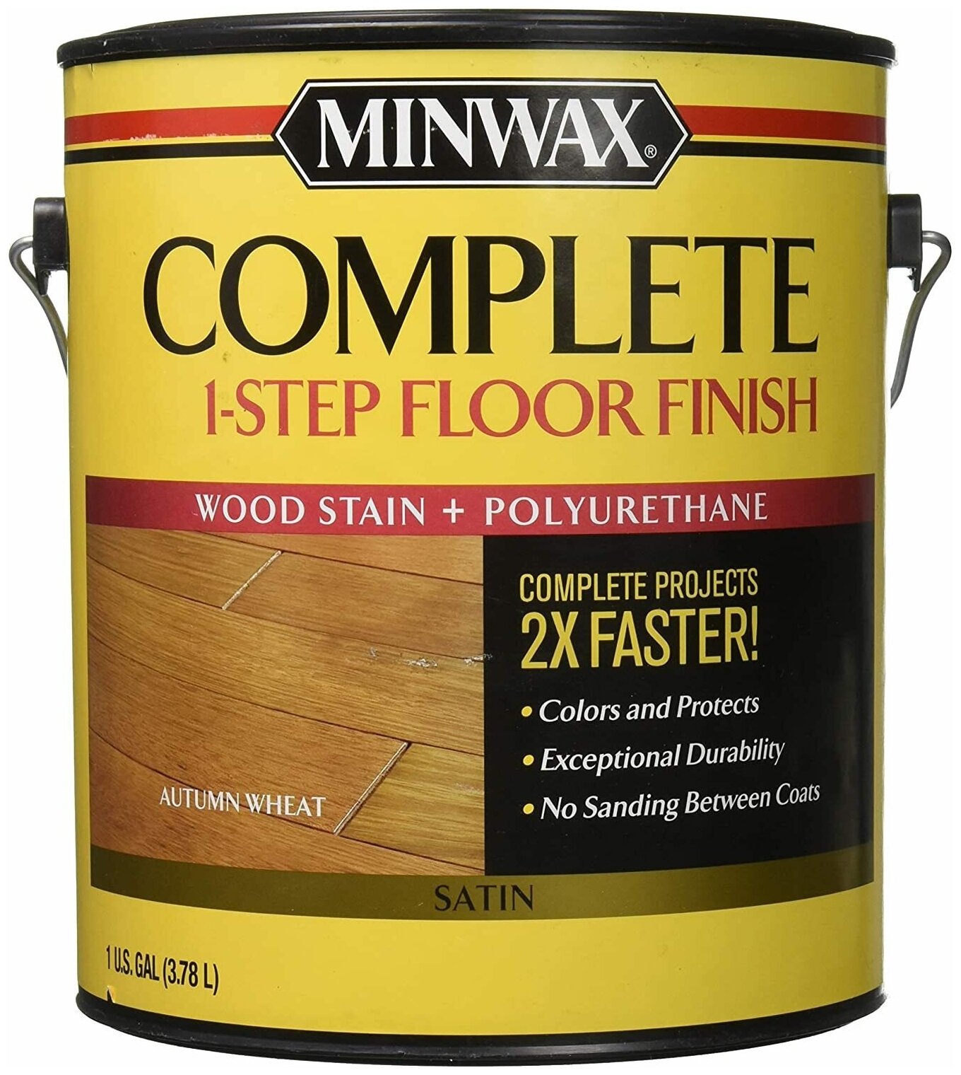 Лак для пола на водной основе Minwax Complete 1-Step цвет Осенняя пшеница глянцевый - фотография № 4