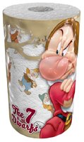 Полотенца бумажные World Cart The 7 dwarfs белые с рисунком трёхслойные 1 шт.