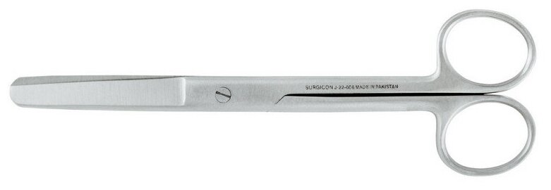 Ножницы тупоконечные прямые, 165 мм, J-22-029