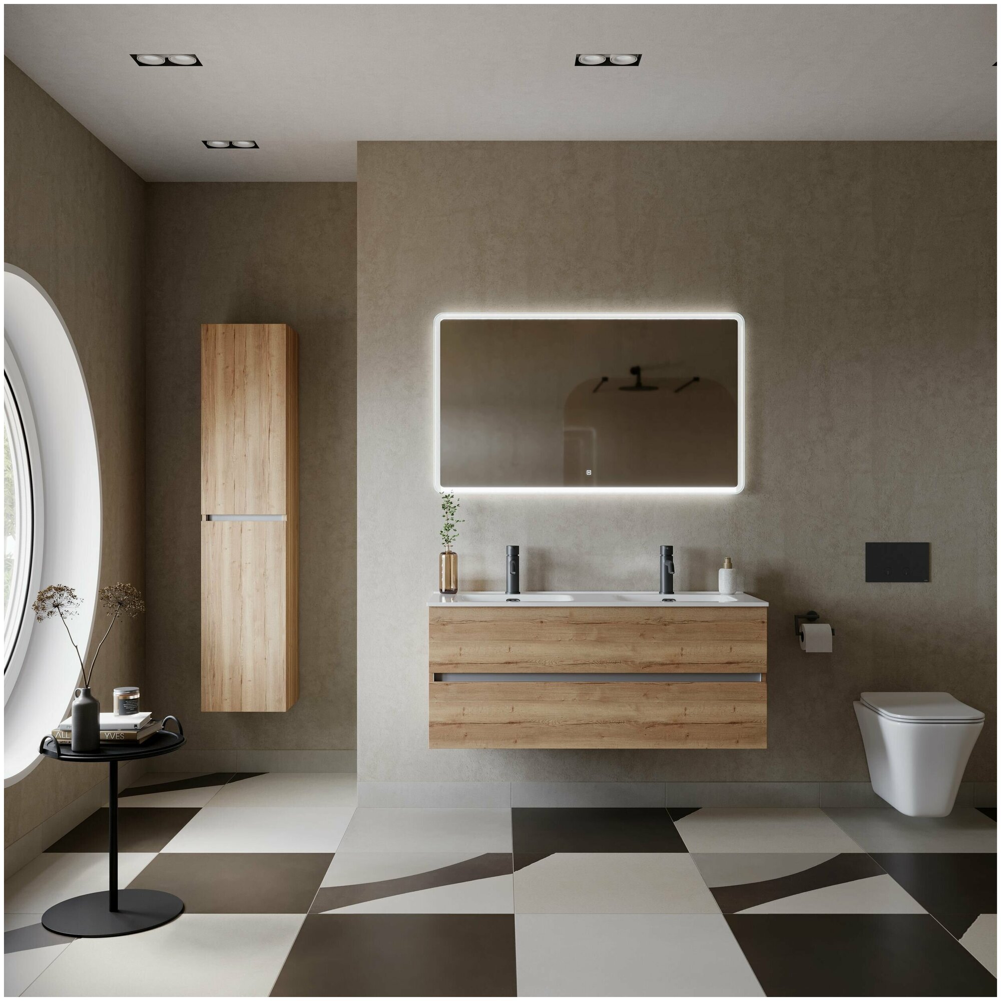 Тумба под раковину Sancos Urban UR120-2EG дуб галифакс натуральный - фото №2