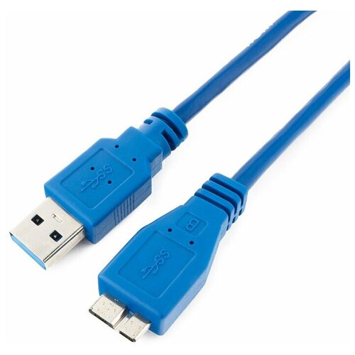 Кабель Cablexpert Pro USB 3.0 AM/micro BM 9P, 1.8м, экран, синий, пакет CCP-mUSB3-AMBM-6 16205259 rode sc18 usb c usb a высокоскоростной кабель