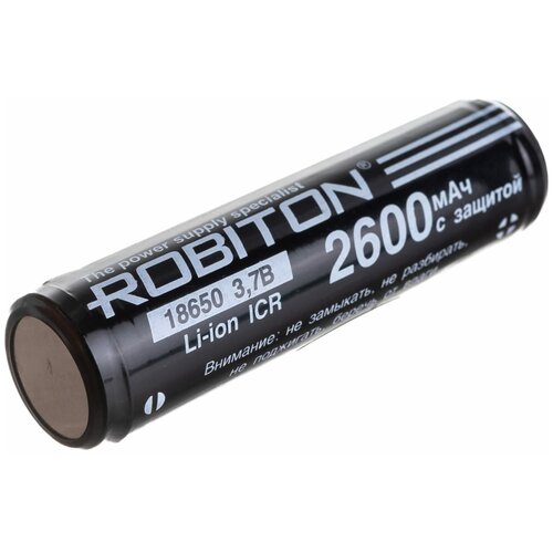 Robiton Аккумулятор 18650-2600 PK1 13488 аккумулятор robiton 1800мна 4 5а nimh 1 2 в 1800 мач с лепестковыми выводами pk1