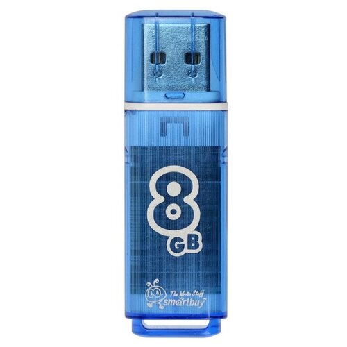 Флешка SmartBuy Glossy USB 2.0 8 GB Нежно голубой