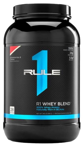 RULE ONE Whey Blend Синий 900 г (Strawberries & Creme)