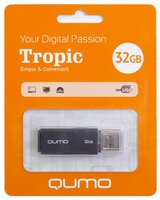 Флешка Qumo Tropic 32Gb зеленый