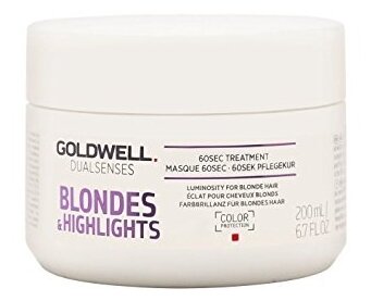 Goldwell DUALSENSES BLONDES & HIGHLIGHTS Интенсивный уход за 60 секунд для осветленных волос, 300 г, 200 мл, банка