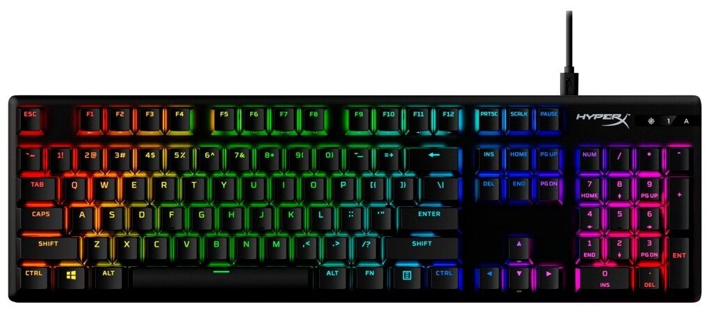 Клавиатура игровая HyperX Alloy Origins PBT (Английская раскладка, свитчи Blue)