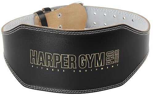 Пояс для т/а-усиленный (широкий) Harper Gym Pro Series JE-2622HG черн. нат. кожа XL