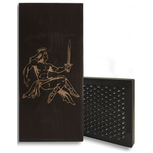 фото Доска садху для йоги с динамическими гвоздями архангел - 347 шаг 10мм woodart