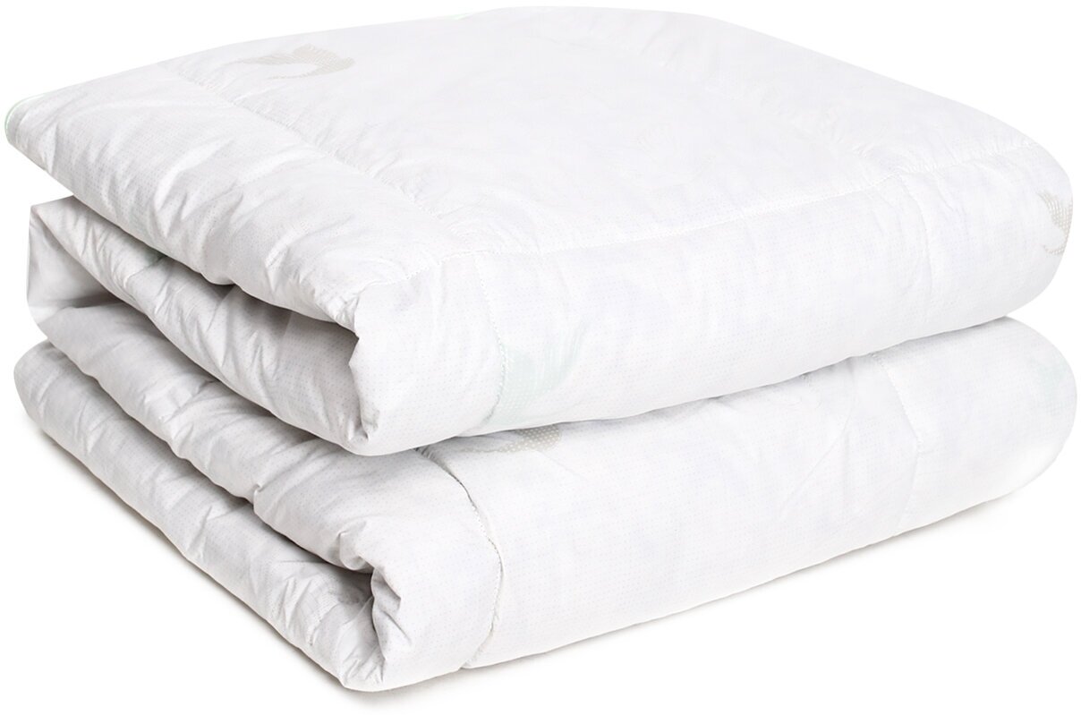 Одеяло "Сибирский гусь", двуспальное одеяло на кровать, 2 спальное одеяло из гусиного пуха, гиппоалергенное одеяло для спальни, хлопок, 172х205 - фотография № 1
