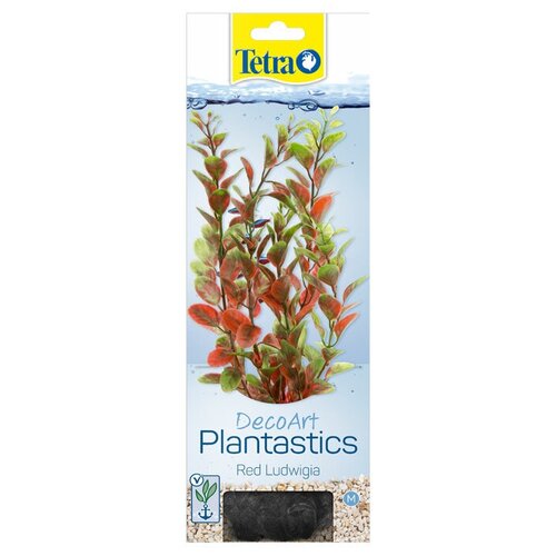 Растение Tetra DecoArt Plantastics Red Ludvigia (M) 23 см. с утяжелителем растение для аквариума red ludvigia 3 l 30 см с утяжелителем