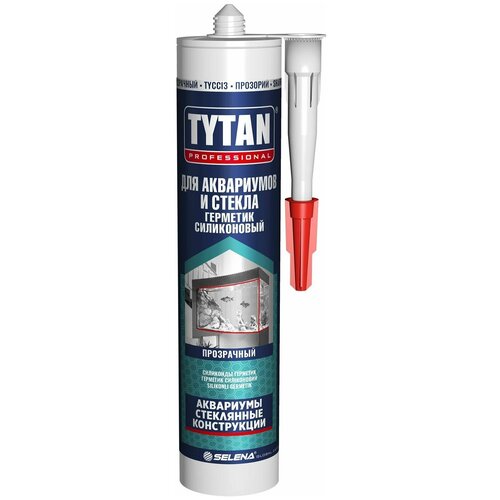 Герметик силиконовый TYTAN Professional для аквариумов и стекла 280мл бесцветный, арт.74577