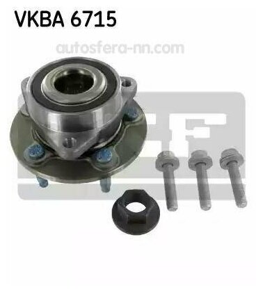 SKF VKBA6715 Ступица с подшипником OPEL ASTRA J/CHEVROLET CRUZE "16 d 115x 09- пер.