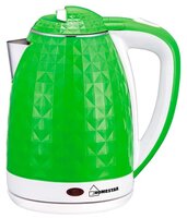 Чайник HOMESTAR HS-1015, зеленый/белый