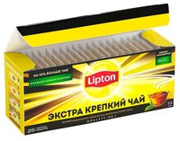 Чай черный Lipton экстра крепкий в пакетиках, 100 шт.