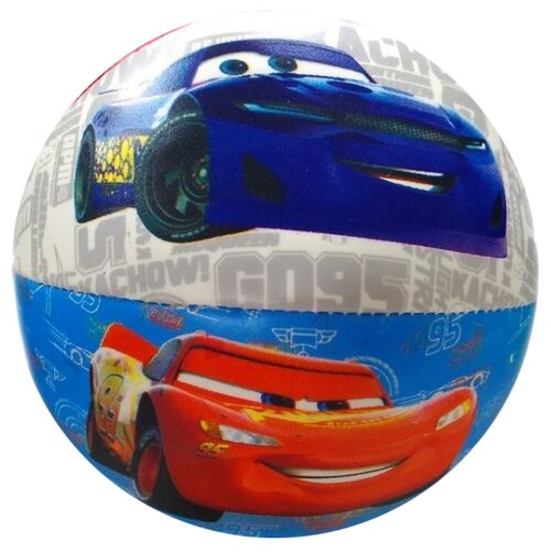 Мяч ЯиГрушка Тачки, 10 см, разноцветный