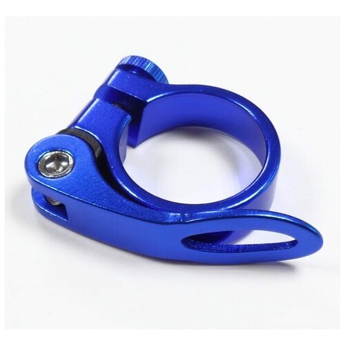 Зажим подседельной трубы STELS BLF-Z1 34,9mm (синий) 180018