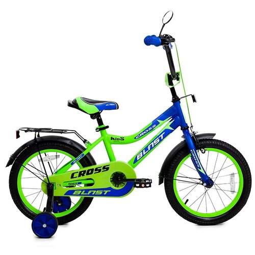 Детский велосипед Blast Cross 16 Зеленый (Матовый) (1601BC-3)