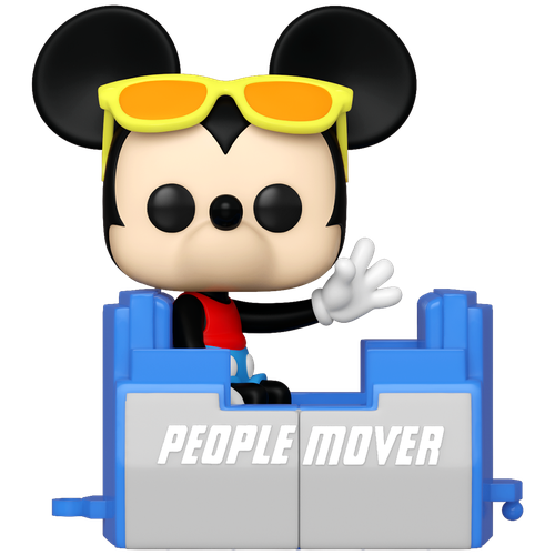 Фигурка Funko POP! Walt Disney World 50th Anniversary: People Mover Mickey (1163) 59507, 10 см, голубой/серый/бежевый/разноцветный/синий/красный/черный, винил  - купить