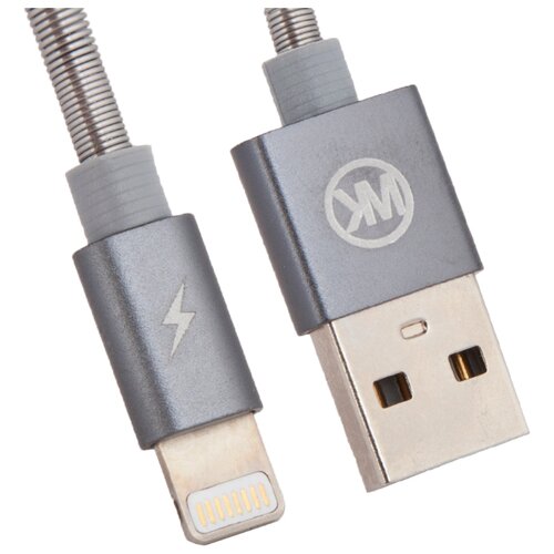 фото Кабель WK Kingkong USB - Apple Lightning (WDC-013) 1 м серебряный