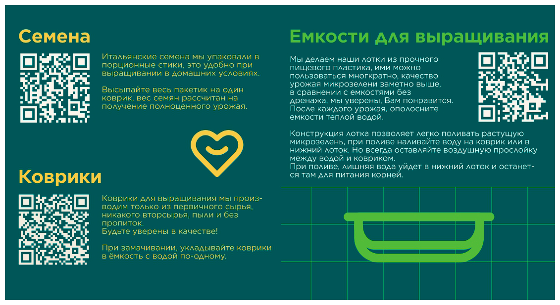 Микрозелень растим дома. Набор для выращивания микрозелени. Семена микрозелени Руккола + Горошек на 2 урожая — фото 1