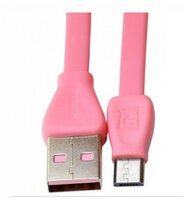 Кабель Remax Martin USB - microUSB (RC-028m) 1 м розовый