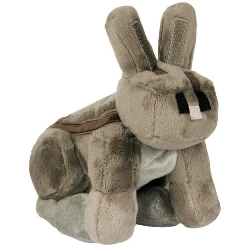 Мягкая игрушка серый кролик из игры Майнкрафт 18 см