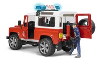 Пожарный автомобиль Bruder Внедорожник Land Rover Defender Station Wagon (02-596) 1:16 28 см красный