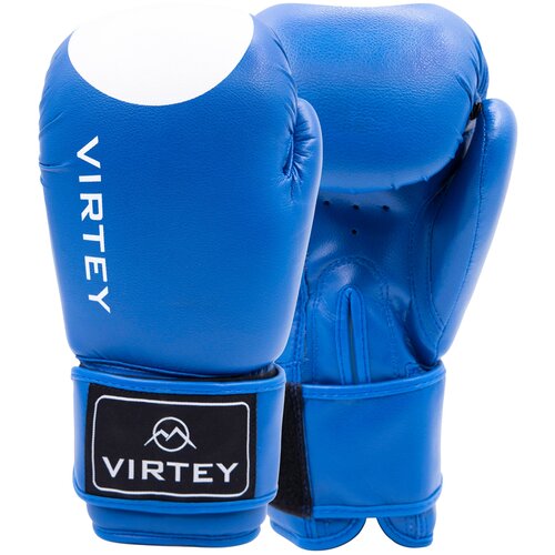 Перчатки боксерские Virtey BG11 кожзам, 14 унций, цвет синий