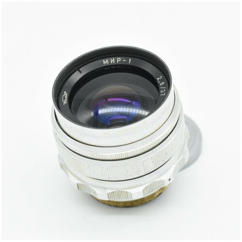 Широкоугольный мануальный советский объектив Мир-1 2837 silver GPB М39 005710 539100₽