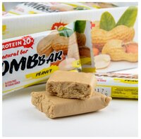 BombBar протеиновый батончик Natural Bar + Vitamin C (60 г)(20 шт.) овсяный с вишней