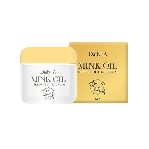 фото Deoproce daily: a mink oil deep nutrition cream крем для лица с маслом норки, 50 г