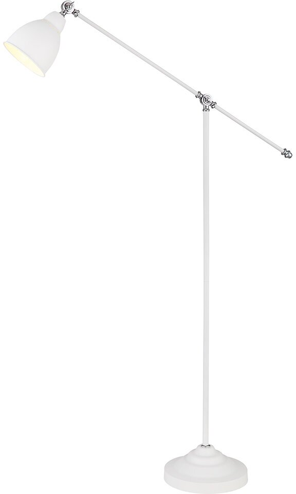 Торшер Arte Lamp Braccio A2054PN-1WH E27 60 Вт