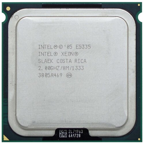 Процессор Intel Xeon E5335 Clovertown LGA771, 4 x 2000 МГц, OEM процессор intel xeon e5335 clovertown lga771 4 x 2000 мгц hpe