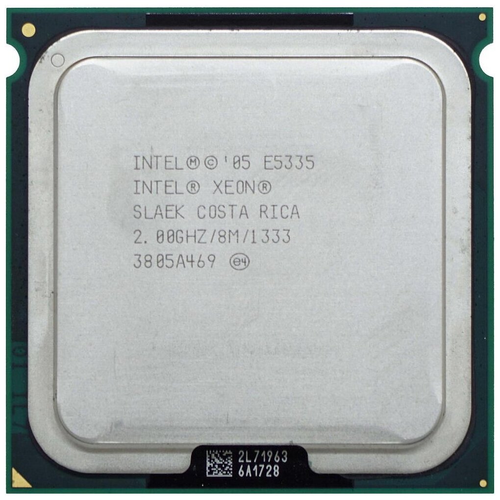  Intel Xeon E5335, 4 cores, 2.0 GHz, slaek