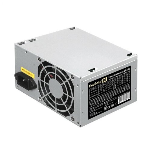 EXEGATE Блок питания EX253682RUS-PC Блок питания 400W AA400 ATX PC 8cm fan 24pin 4pin 2xSATA IDE кабель 220V в комплекте 270000₽