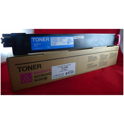 Картридж CET TN-210M тонер картридж (Konica Minolta TN-210M - 8938511) 260 гр, пурпурный тонер картридж konica minolta tn 227c acvh450