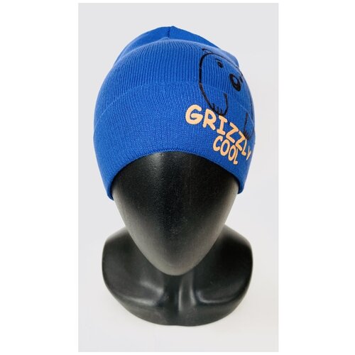 фото Шапка pompona, размер 44-48, синий