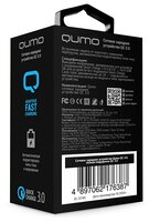 Сетевая зарядка Qumo 21845 / 23765 белый