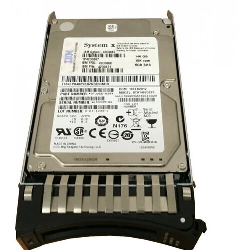 Жесткий диск IBM 42D0668 146Gb SAS 25 HDD 1278500₽