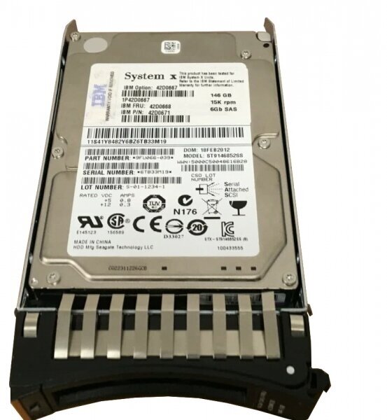 Жесткий диск IBM 42D0667 146Gb SAS 2,5" HDD