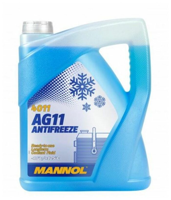 MANNOL LONGTERM AG11 (-40C) Антифриз концентрат синий (5л)