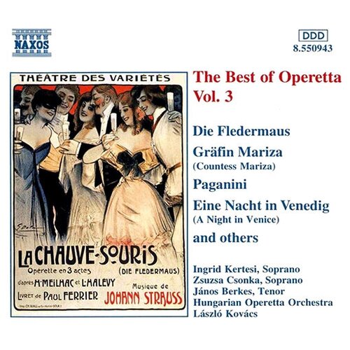 V/C-Best Of Operetta 3*Strauss Kalman Lehar Stolz Zeller- Naxos CD Deu (Компакт-диск 1шт)