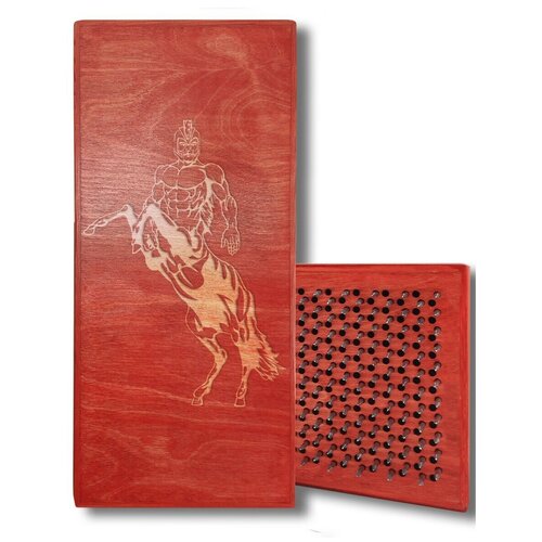 фото Доска садху с динамическими гвоздями, кентавр - 384 шаг 10мм красная goodwood