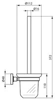 Ершик туалетный Ideal STANDARD IOM A9119AA хром