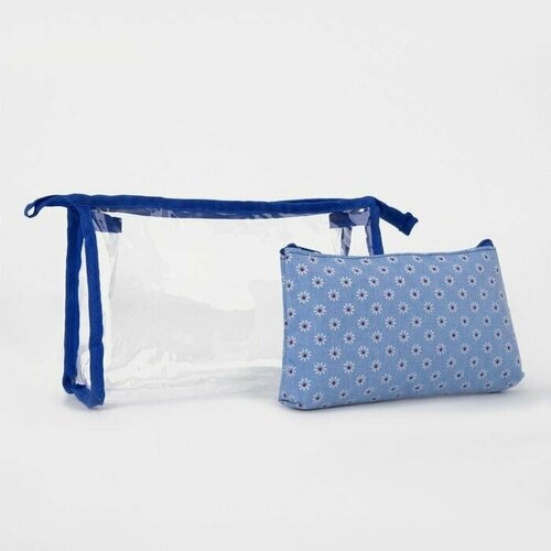 фото Комплект косметичек голубой нет бренда