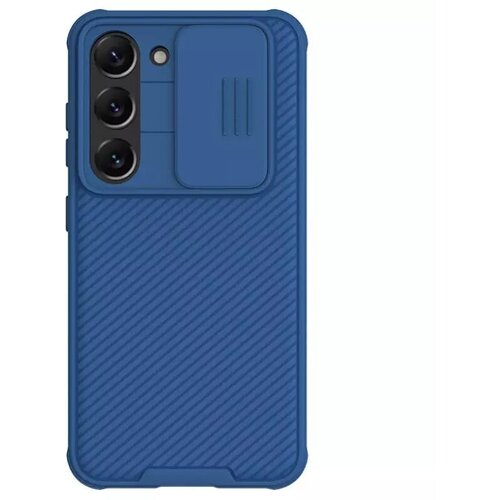 Противоударный чехол с защитой камеры Nillkin CamShield Pro Case для Samsung Galaxy S23, синий