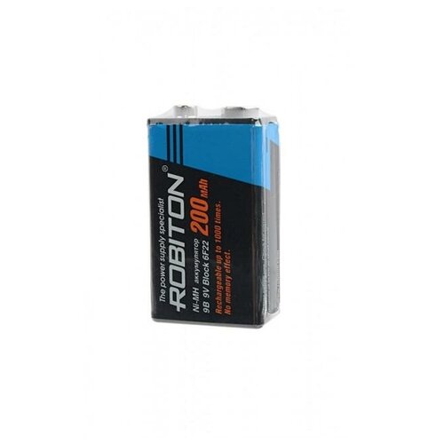 Аккумуляторные батарейки Robiton HR22 200mah 9V 200MH9 NI-MH SR1