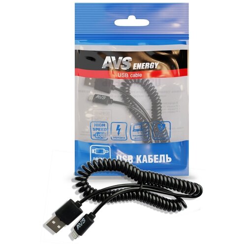 A78612S Кабель AVS для iphone 5(2м, витой) IP-52 кабель avs mini usb 2м витой mn 32 a78884s